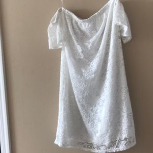 White off the shoulder dress